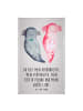 Mr. & Mrs. Panda Handtuch Axolotl Freundin mit Spruch in Grau Pastell