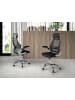 Angel Cerdá Büro-Drehstuhl 4140 in Schwarz / Stahl – (B)66 x (H)62 x (T)117 cm