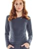Winshape Functional Light and Soft Cropped Long Sleeve Top AET119LS in anthracite