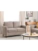 Beliani 2-Sitzer Sofa MARE in Beige/Braun - (W) 143 x (H) 88 x (L) 77 cm