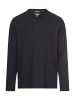 Camel Active Henleyshirt mit Knopfleiste in Dunkelblau