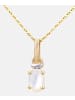 Diamant L'éternel Halskette mit Anhänger aus 375 Gelbgold mit Perle