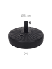 Ambiance Gartenschirmständer, 22 L in Schwarz, Ø 51 x (H) 12 cm