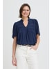 Fransa Kurzarm-Bluse FRVILLIA Relaxed fit in Navy Blazer