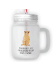 Mr. & Mrs. Panda Einmachglas Erdmännchen mit Spruch in Transparent