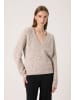 Soaked in Luxury Strickpullover SLVespera Gerade Passform in Dune Melange