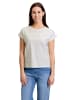 CARTOON Printshirt mit Ärmelaufschlag in Patch Cream/Rosé
