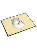 Mr. & Mrs. Panda Schreibtischunterlage Chinchilla Blume ohne Spruch in Gelb Pastell