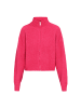 IZIA Cardigan in fuchsia melange