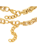 Steel_Art Schmuckset Herren mit Halskette und Armband Set Levin goldfarben in goldfarben