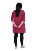 Ulla Popken Longshirt in dunkel weinrot