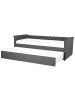 Beliani Tagesbett LIBOURNE in Grau - (W) 184 x (H) 75 x (L) 220 cm