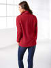 Sieh an! Fleecejacke in weinrot