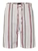 Hanro Schlafshorts Night & Day in russet beige stripe