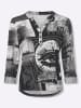 Heine Shirtbluse in weiß-schwarz-bedruckt