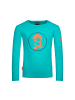 Trollkids Longsleeve "Troll" in Blaugrün/Hellorange