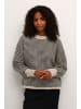 Kaffe Strickpullover KAellery Loose fit in Feather Gray/ Black Structure