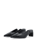 Bianco Mules in BlackCroco