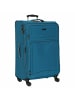 D&N Travel Line 9204 - 4-Rollen-Trolley L 76 cm (grau) in blau