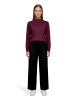 Betty Barclay Basic-Strickpullover mit Stehkragen in Maroon Banner
