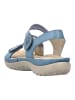 rieker Sandalen in Blau/Weiß