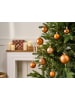 Beliani 48er-Set Weihnachtsbaumkugeln LOVATNET in Kupfer
