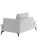 Beliani Chaiselongue SIEVOZ in Grau/Schwarz - (W) 155 x (H) 84 x (L) 85 cm