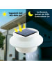 EASYmaxx Solar-Leuchte Dachrinne rund 3er-Set 1,2V weiß  Weiß