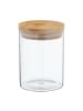 relaxdays 3 x Vorratsglas in Transparent/ Natur - 650 ml