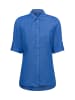 Olsen Bluse mit Leinen-Anteil Ocean Breeze in blau