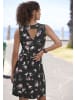Vivance by Lascana Jerseykleid in schwarz-mauve bedruckt