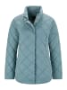 GOLDNER Kurzgröße:  Moderne Winterjacke mit Stehkragen in graugrün