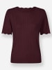 WITT WEIDEN Kurzarmpullover in burgund