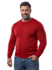 Men Plus Pullover in rubinrot