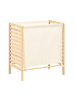 Beliani Wäschekorb CARACHI in Braun/Weiß - (W) 54 x (H) 59 x (L) 35 cm