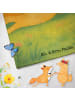 Mr. & Mrs. Panda Badehandtuch Fuchs Mama Design mit Spruch in Grau Pastell