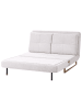 Beliani 3-tlg Schlafsofa JERSLEV in Weiß/Braun