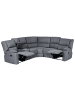 Beliani Ecksofa ROKKE in Grau - (W) 229 x (H) 65 x (L) 196 cm linksseitig