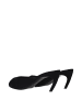 The Attico Schwarz Stoff Flach Sandalen