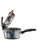 Stoneline Stielkasserolle 18 cm | mit Deckel in Anthrazit