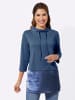 Sieh an! Longshirt in jeansblau