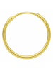 Adeliás Damen 333 Gold Ohrringe / Creolen Ø 13 mm in gold
