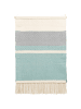 Beliani Wandbehang PARIKO in Bunt/Blau/Grau - (W) 60 x (H) 105 x (L) 1 cm Vertikal