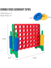 COSTWAY Vier-Gewinnt Spiel in Grün