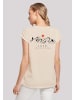 F4NT4STIC Extended Shoulder T-Shirt Discover the world in Whitesand