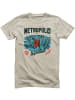 Superman T-Shirt "Metropolis Daily Planet T-Shirt" in Khaki