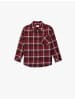 KOTON SHIRTS LS in Bordo Karomuster