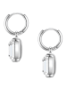 Yokoamii Ohrringe aus Messing mit Glas in silber