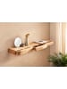 FineBuy Wandregal in Braun / Akazie / 120x20x8