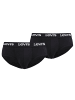 Levi´s Slip 2er Pack in Schwarz